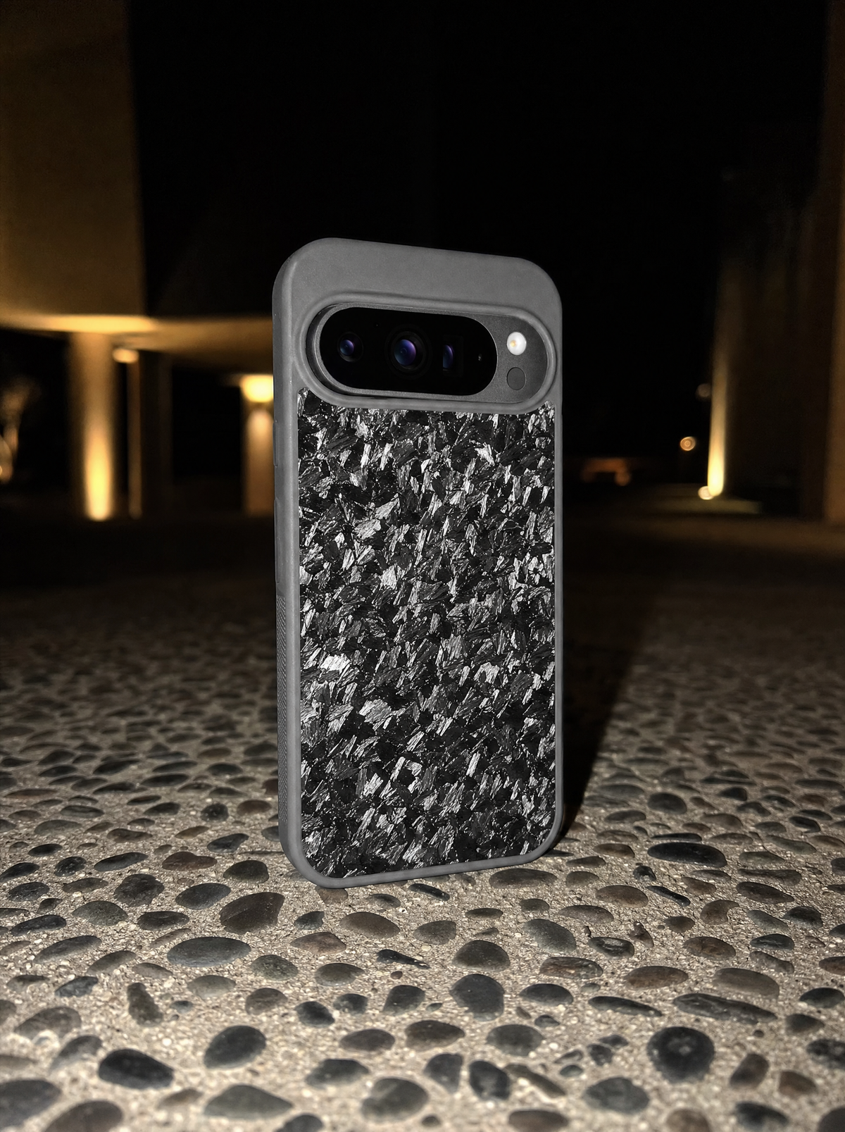 Coque Google Pixel en fibre de carbone Fibernium, vue de dos