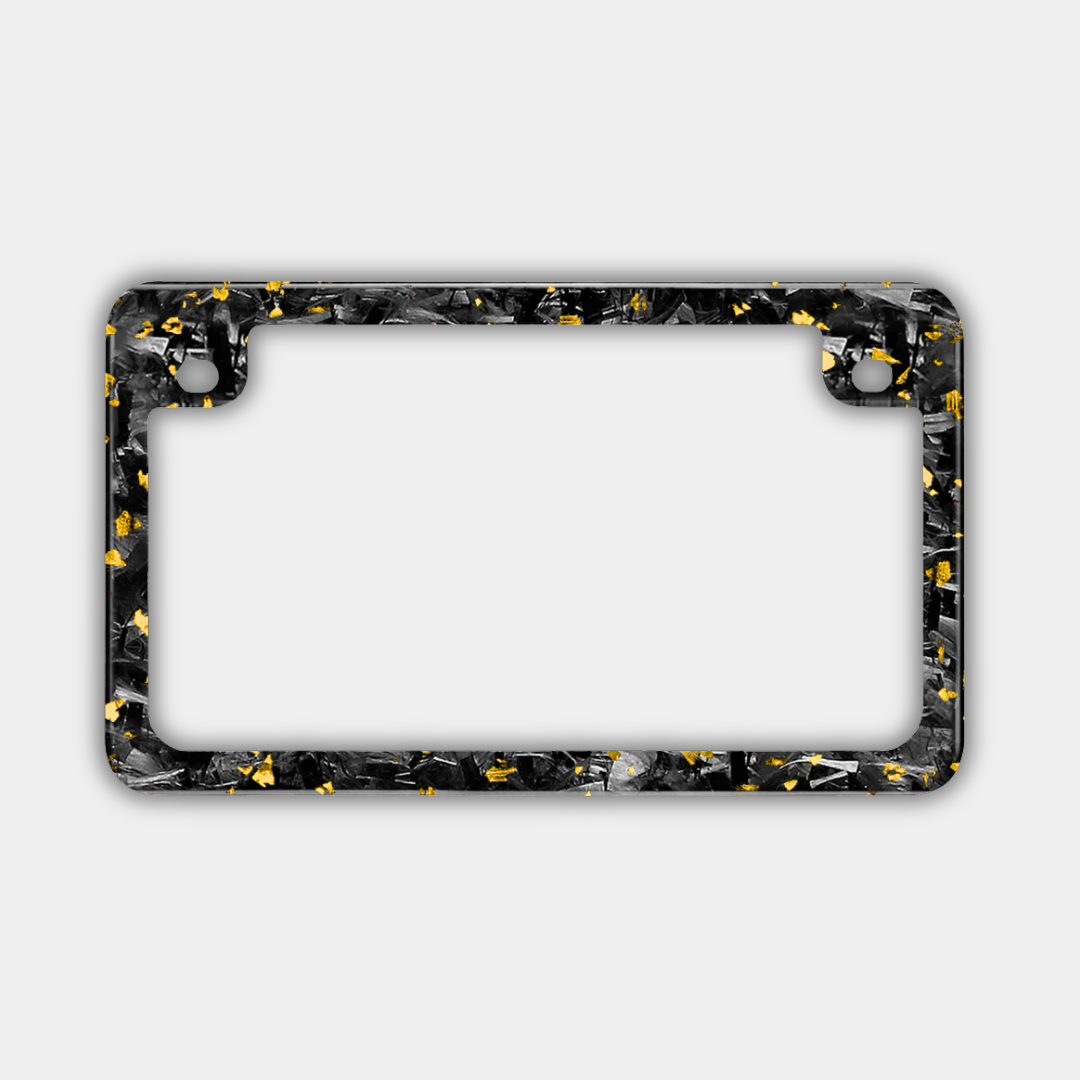 Support de plaque d'immatriculation Carbone FORGE colorée (moto)