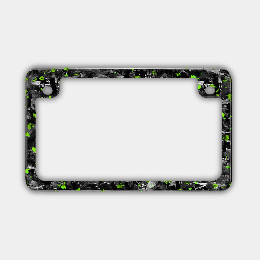 Support de plaque d'immatriculation Carbone FORGE colorée (moto)
