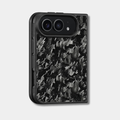 Coque iPhone Duo en carbone forgé BRUTE noir Fibernium, de trois quarts