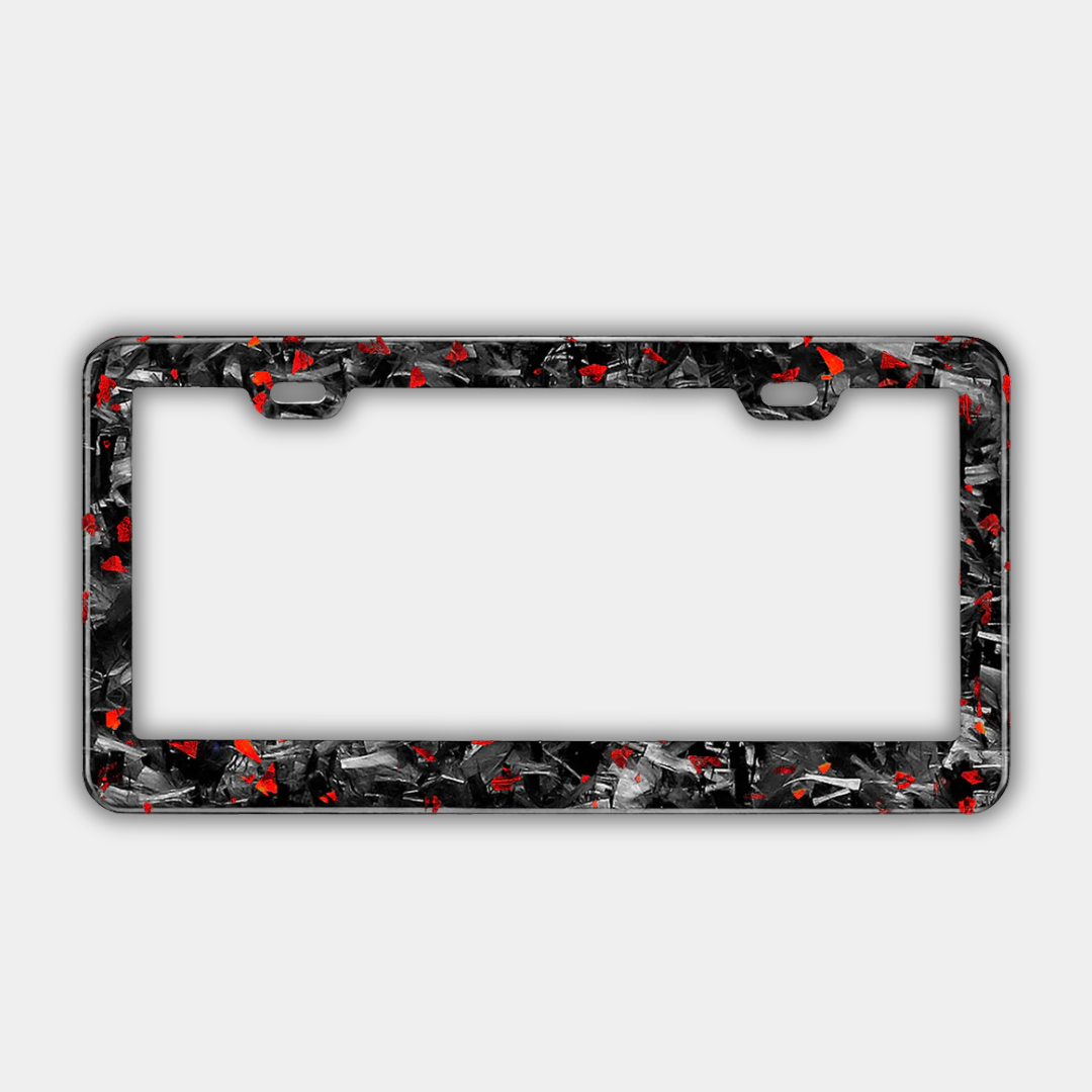 Support de plaque d'immatriculation Carbone FORGE coloré (Voiture)