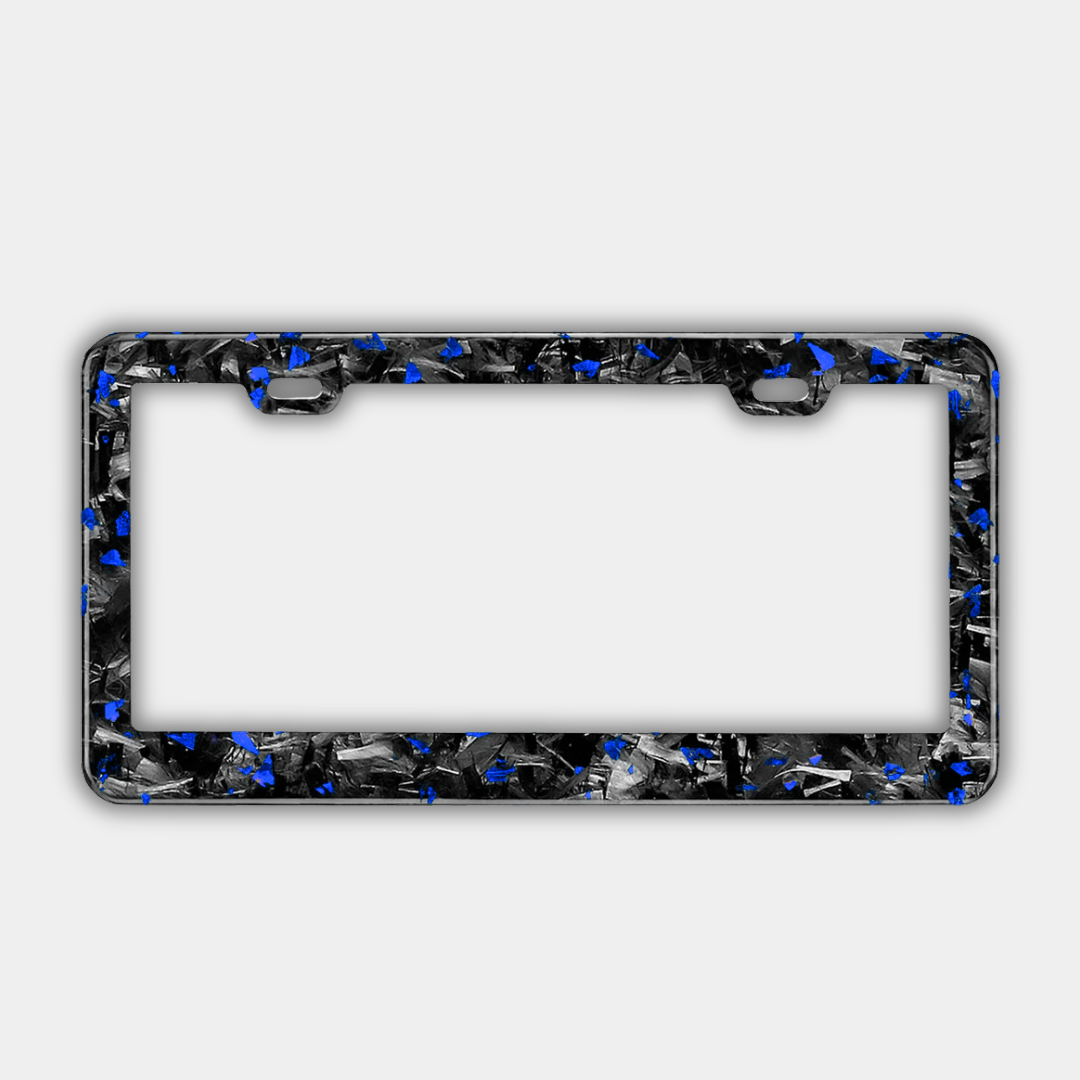 Support de plaque d'immatriculation Carbone FORGE coloré (Voiture)