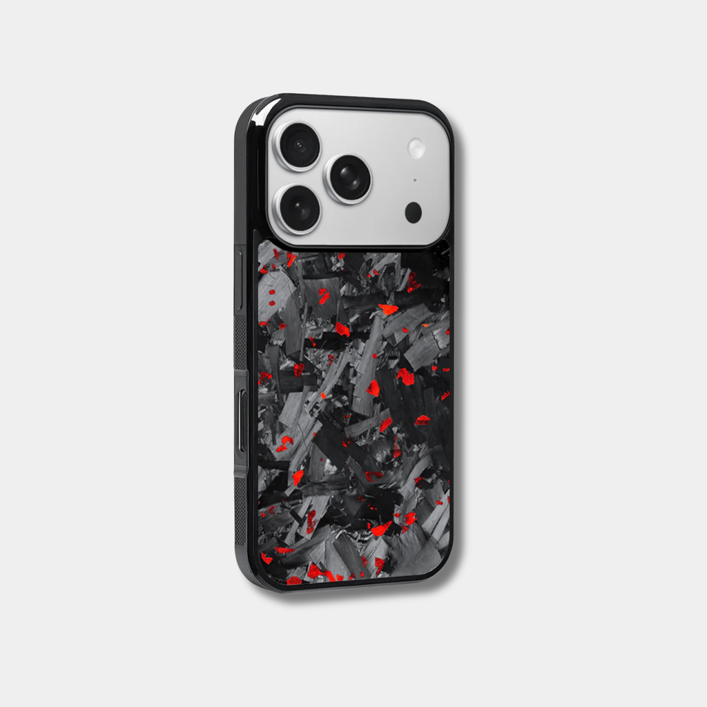 Coque en fibre de carbone Fibernium pour iPhone, couleur FORGE, design coloré et résistante aux chocs, ajustée pour modèle Apple.
