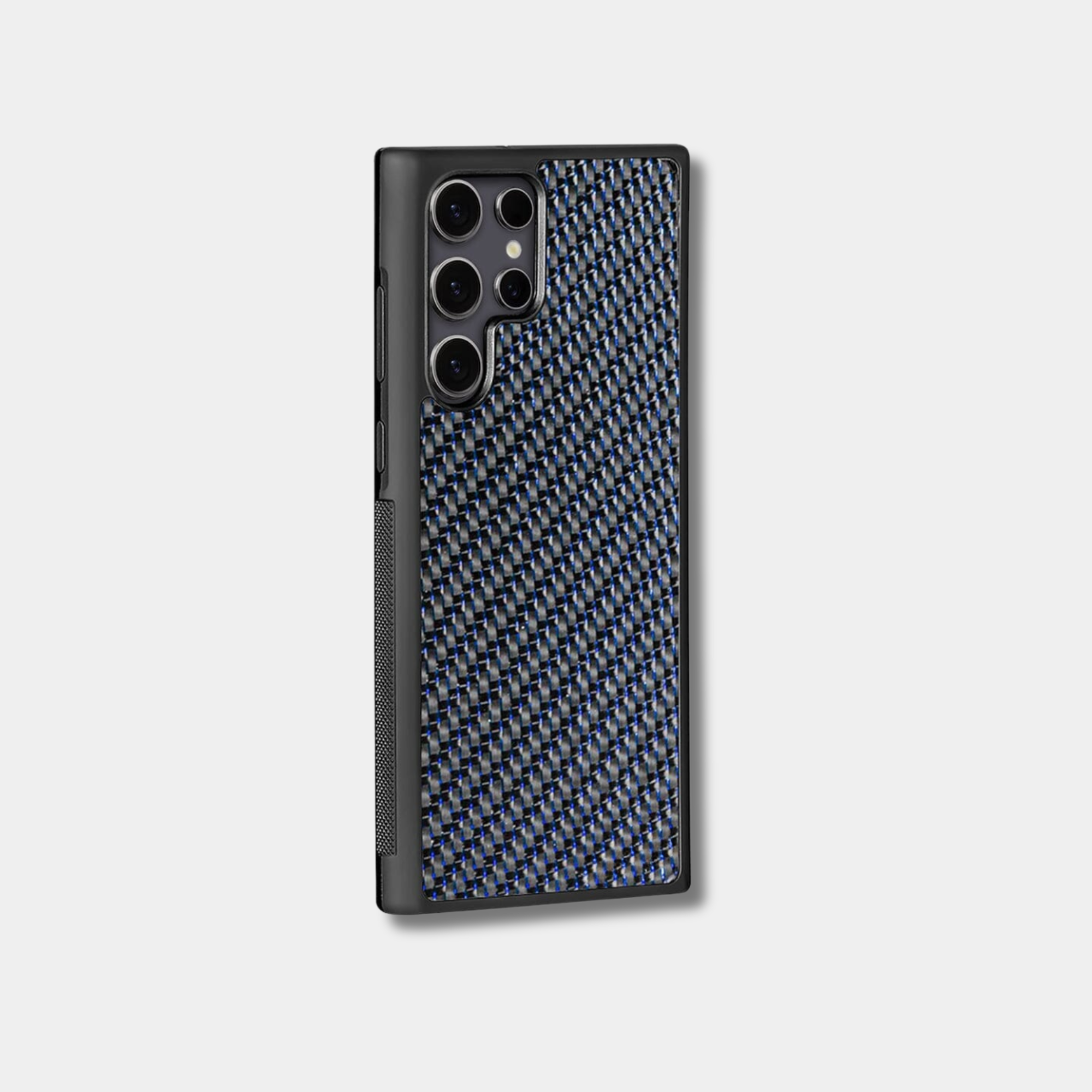 Coque Samsung Fibernium en fibre de carbone colorée, protection élégante pour smartphone avec finition texturée.