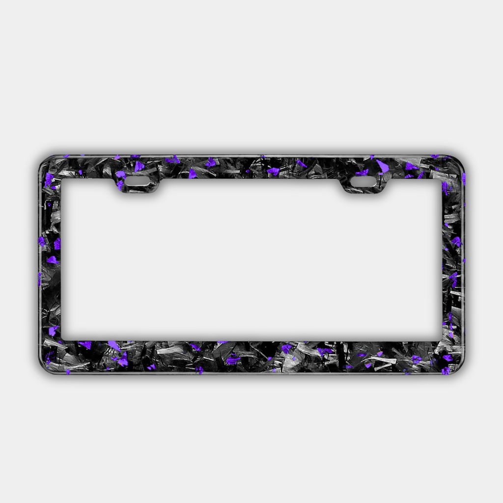 Support de plaque d'immatriculation Carbone FORGE coloré (Voiture)