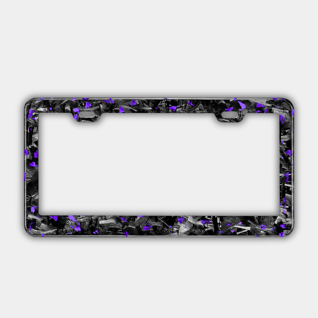 Support de plaque d'immatriculation Carbone FORGE coloré (Voiture)