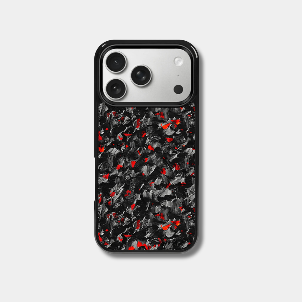Coque pour iPhone en fibre de carbone colorée de la marque Fibernium, avec design robuste et finition élégante.