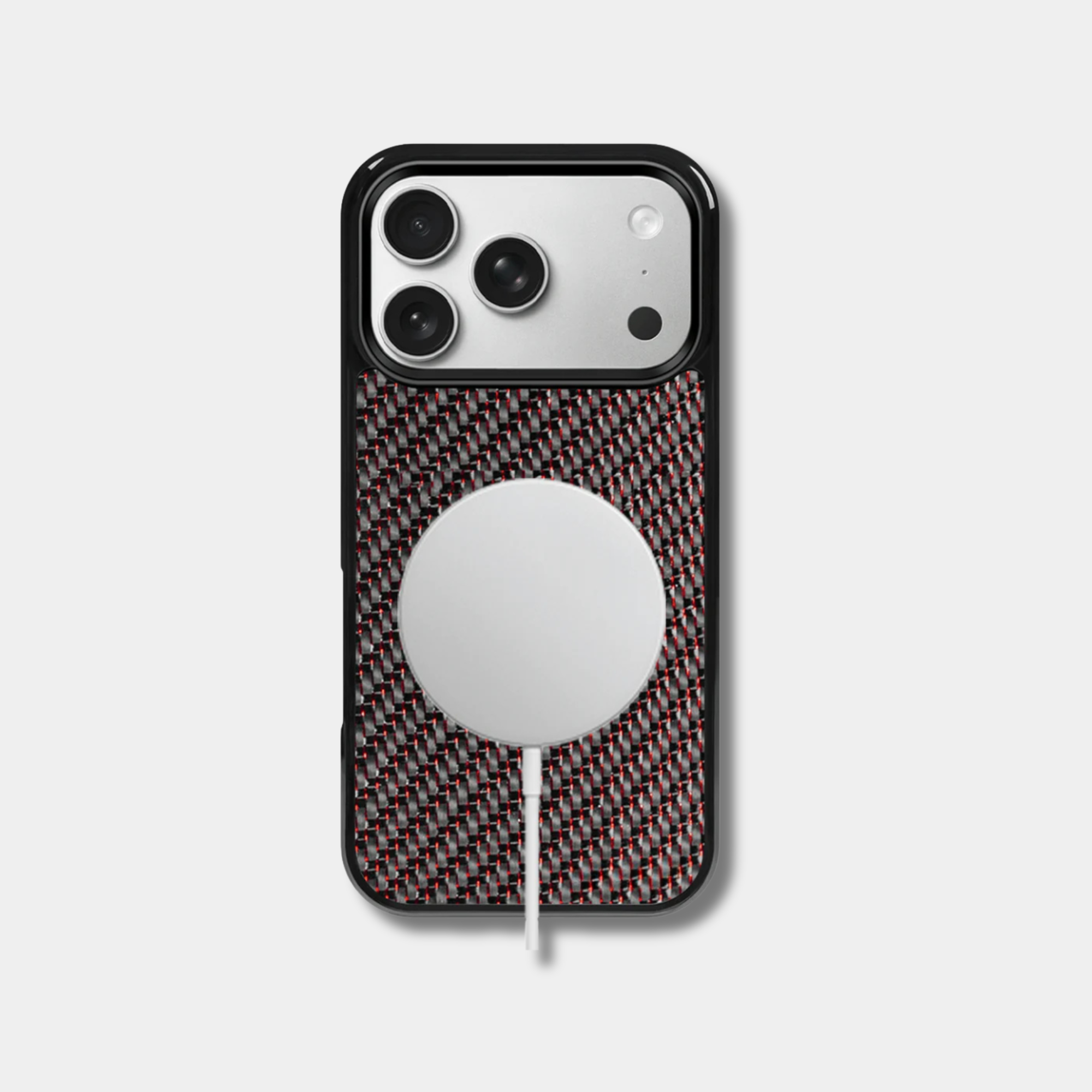 Coque en fibre de carbone colorée pour iPhone Apple, protection élégante et résistante de la marque Fibernium.