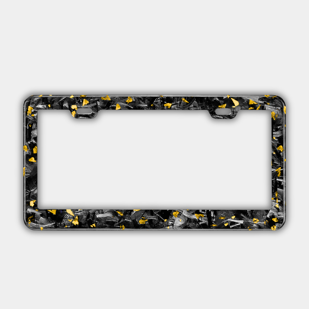 Support de plaque d'immatriculation Carbone FORGE coloré (Voiture)
