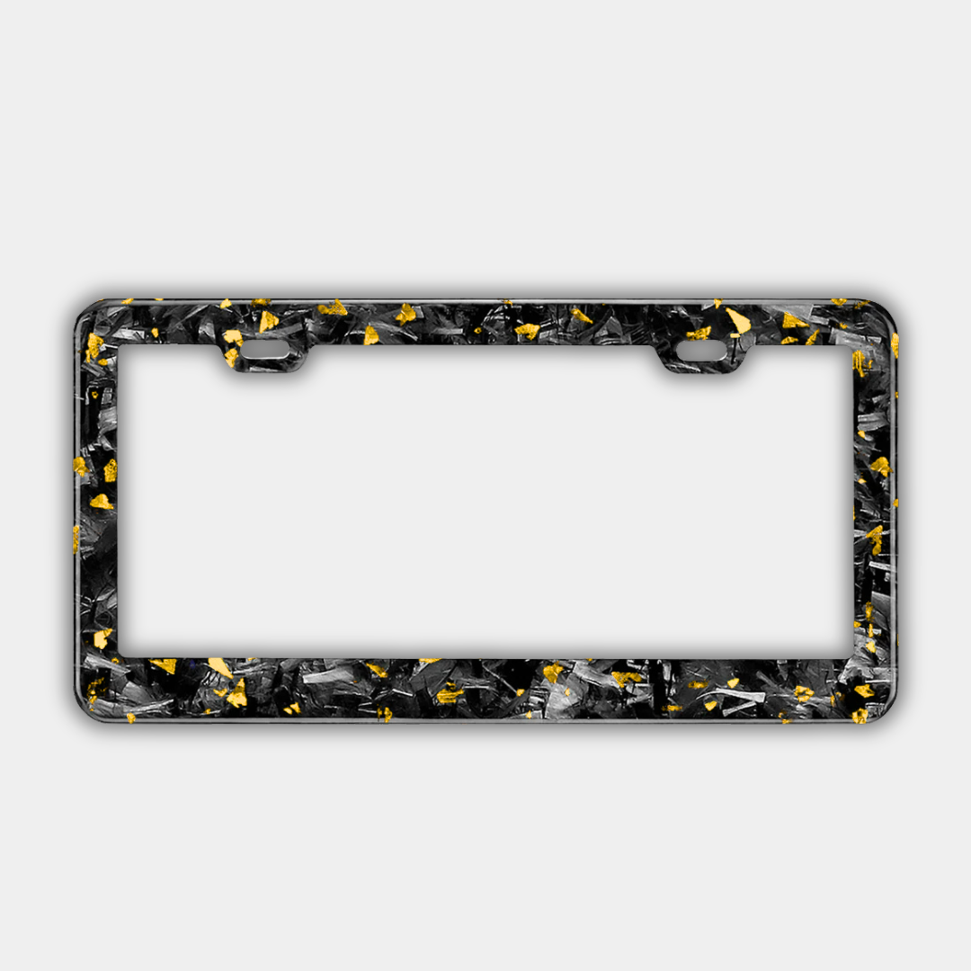 Support de plaque d'immatriculation Carbone FORGE coloré (Voiture)
